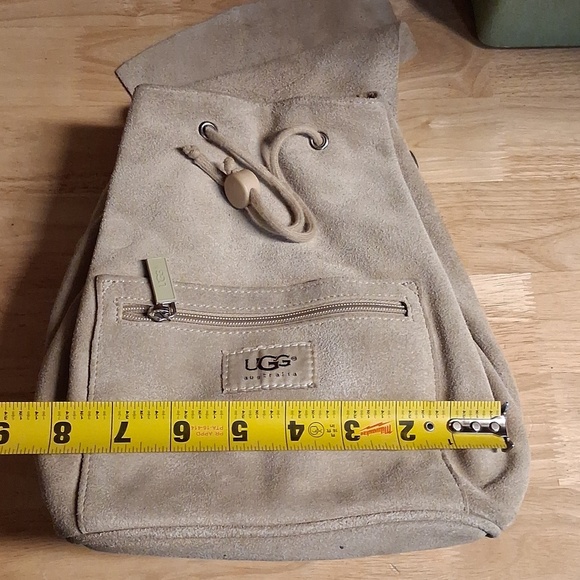 Ugg Mini Suede Leather Backpack Beige RARE display picture 2